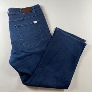 Barbell Apparel Mens Athletic Fit Dark Wash Denim Jeans Size 40 Stretch